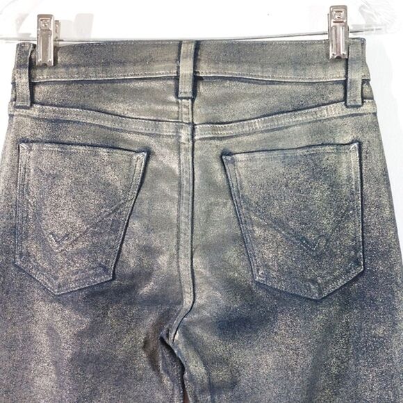 Hudson Barbara High-Rise Bootcut Jeans in Ombre Foil Size 25 - Picture 8 of 12